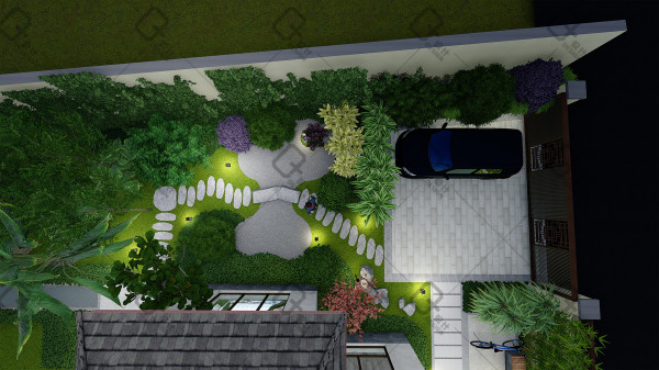 阳台别墅花园庭院设计