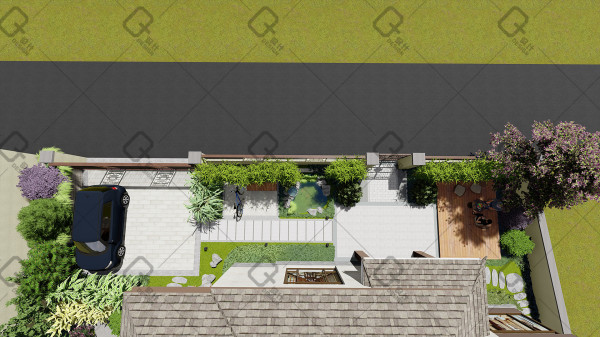 阳台庭院别墅花园设计