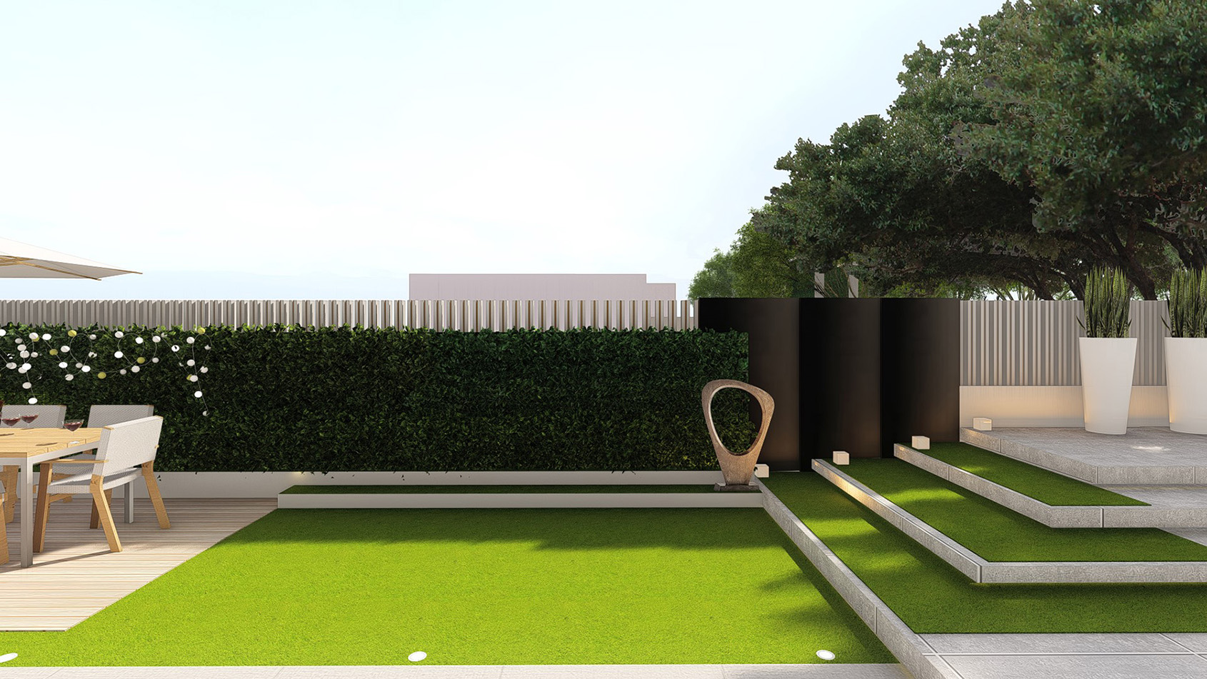 屋顶花园别墅庭院设计