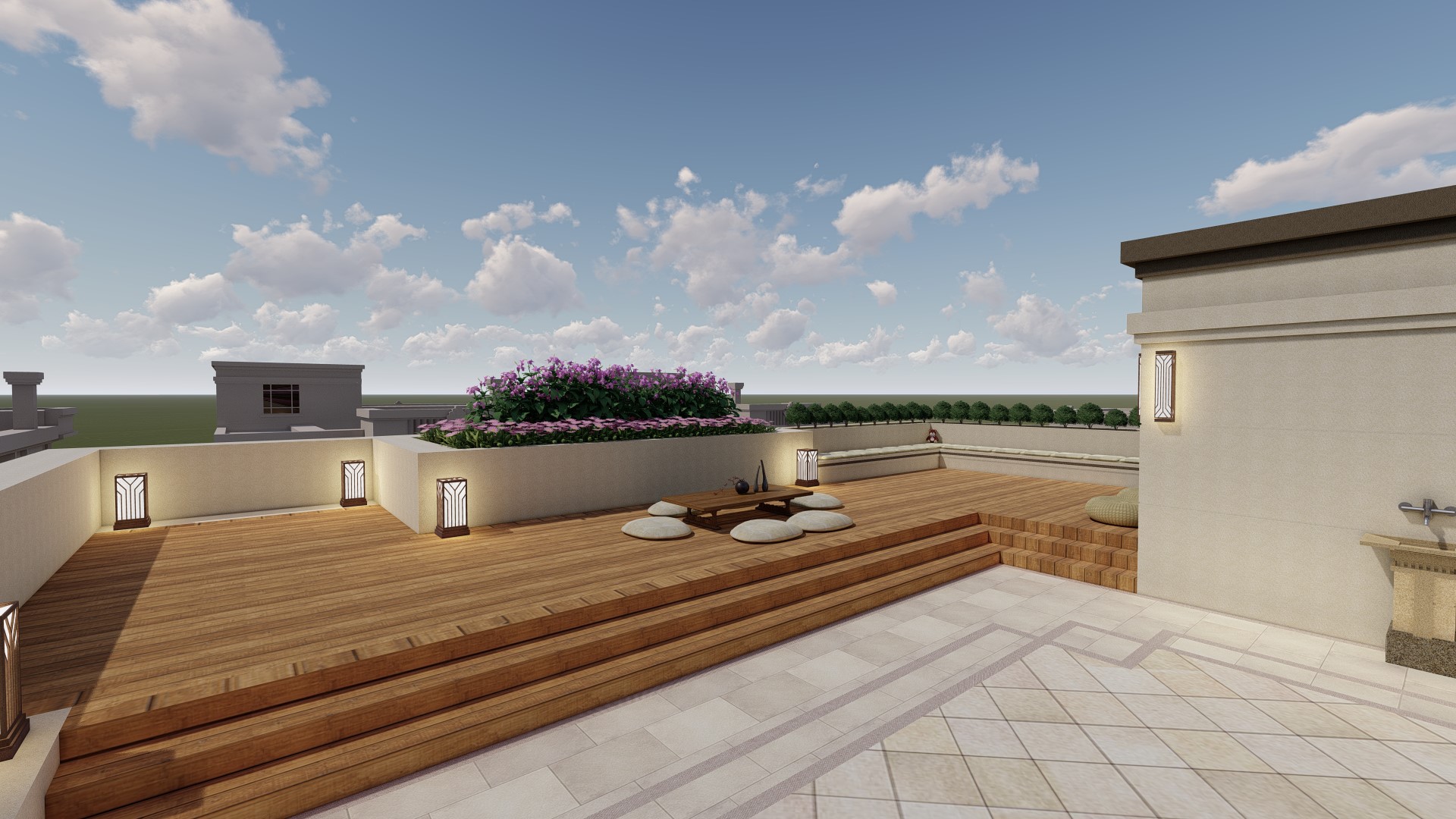 阳台庭院别墅花园设计